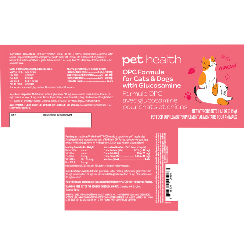 PetHealth&trade; OPC Formula with Glucosamine for Dogs & Cats