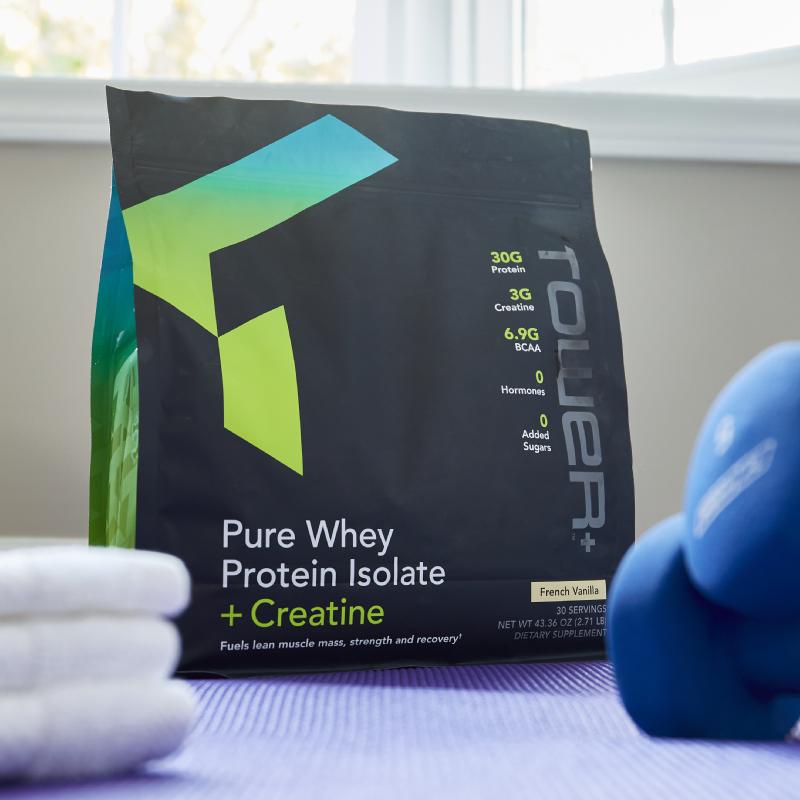 Tower+&trade; Pure Whey Protein Isolate + Creatine