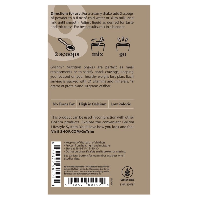 GoTrim&reg; Nutrition Shakes