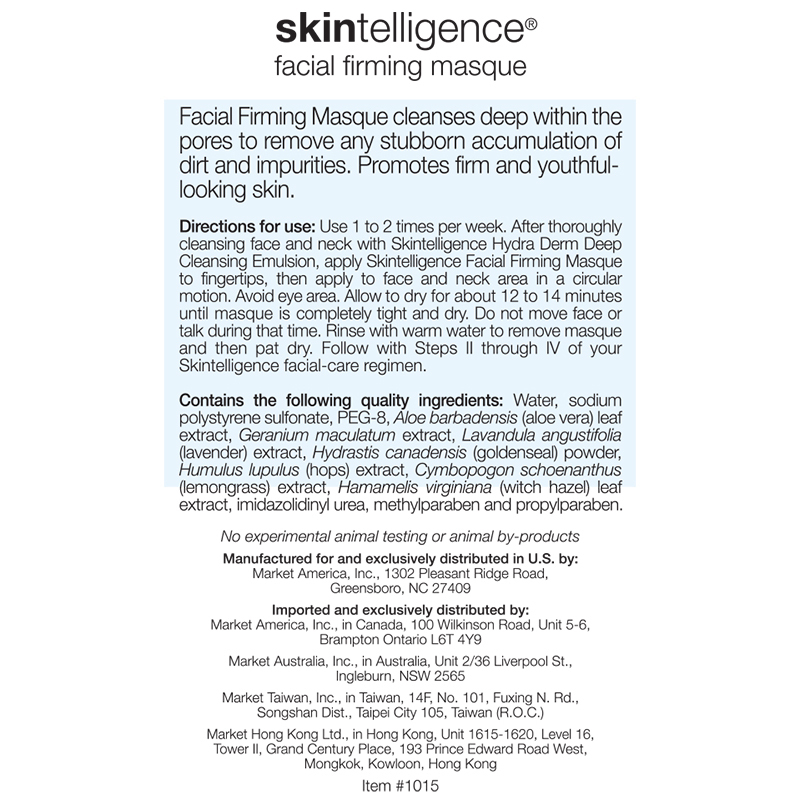 Skintelligence&reg; Facial Firming Masque