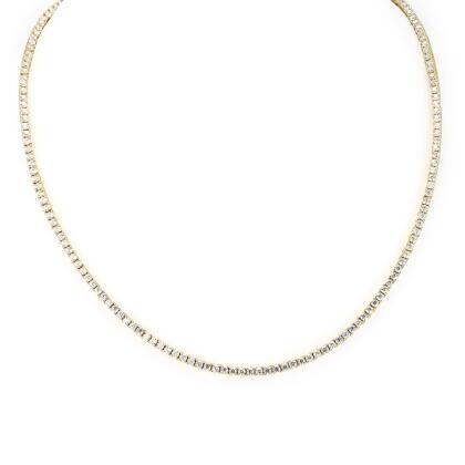 HAILEY - Round Cut Tennis Necklace Go to SHOPGLOBAL.COM