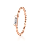 ADRIENNE - Spiraled Baguette Ring