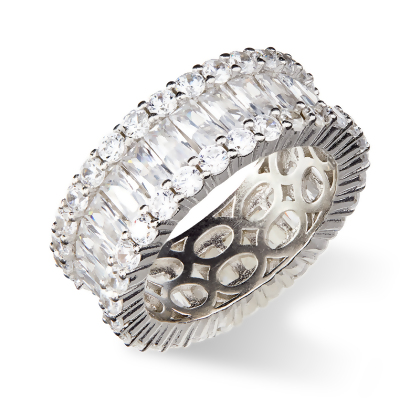 MICHAEL - Mixed Cut Eternity Band alternate image