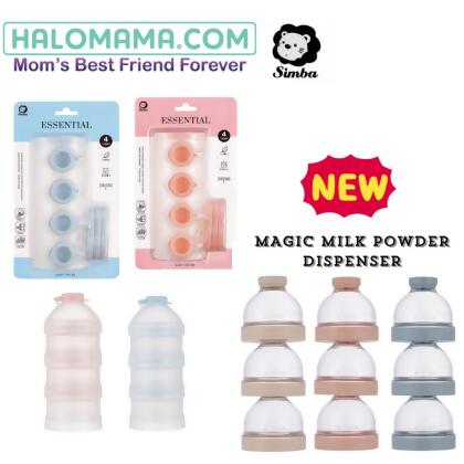  SIMBA HYGENIC MILK POWDER CONTAINER [ BLUE / PINK ] Halomama 