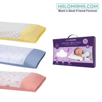  Clevamama Clevafoam Toddler Pillow with Pillowcase 12m+ 50 x 30 x 5.5 cm 