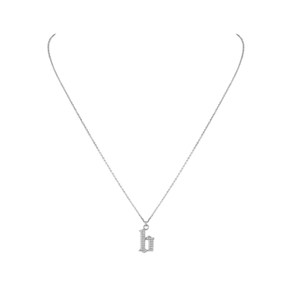INITIAL &ndash; Gothic Letter Necklace alternate image