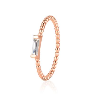 ADRIENNE - Spiraled Baguette Ring 