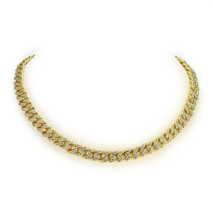SELENA – Pave Cuban Link Chain 