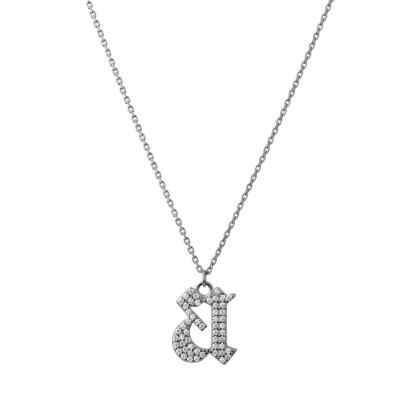 INITIAL – Gothic Letter Necklace 