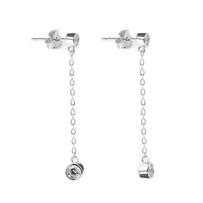 IRIS &ndash; Double Stone Drop Earrings alternate image