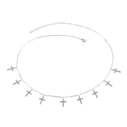 KOURTNEY &ndash; Nine Cross Necklace alternate image
