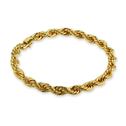 LEON &ndash; Extended 6 mm Rope Chain Bracelet alternate image