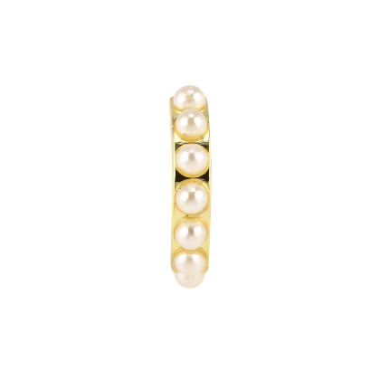AVIVA &ndash; Glass Pearl Ear Cuff alternate image