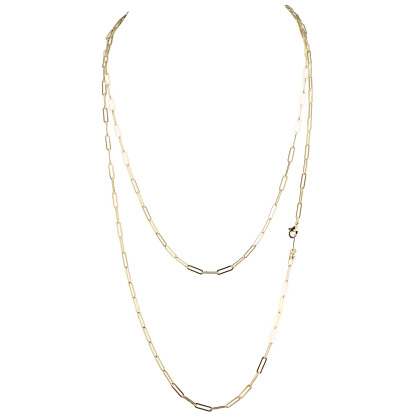 PORTOFINO PaperclipBellychain worn as a necklace