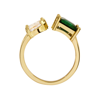 JORDAN - Triple Stone Ring alternate image
