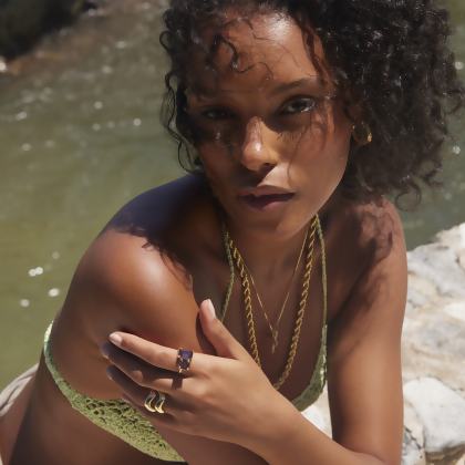 EVELYN &ndash; Dual Stone Chromatic Ring alternate image