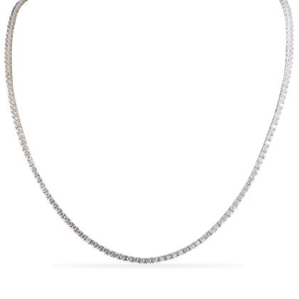HAILEY - Round Cut Tennis Necklace 