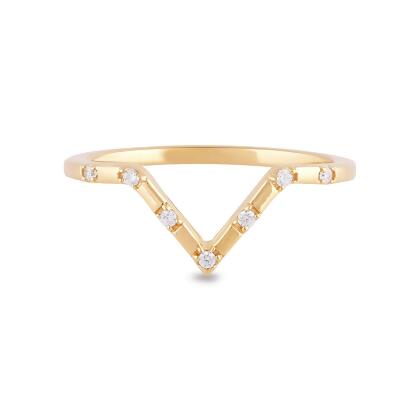 LANA - Stylish V-Shaped Ring 