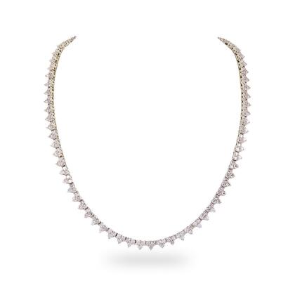 CHARLOTTE – Cluster Tennis Necklace 