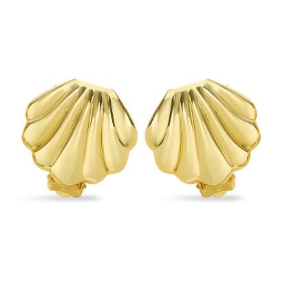 ARIEL – Shell Clip-on Earrings 