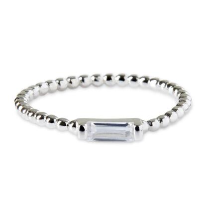 ADRIENNE - Spiraled Baguette Ring 