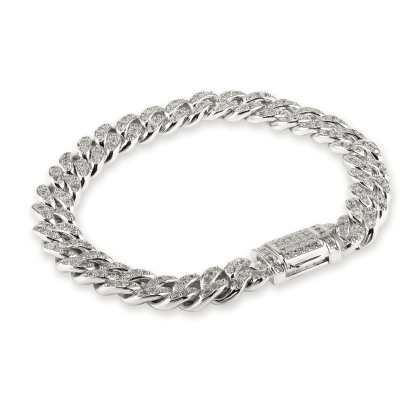 SELENA &ndash; Pave Cuban Link Bracelet alternate image