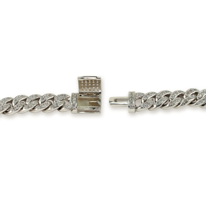 SELENA &ndash; Pave Cuban Link Bracelet alternate image
