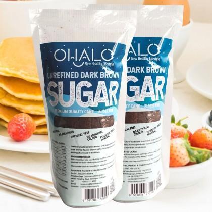 [TWIN PACK] OHALO UNREFINED DARK BROWN SUGAR (400Gx2) 