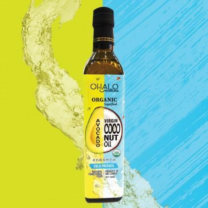 OHALO ORGANIC VIRGIN COCONUT OIL + Avocado Oil 有机椰子+酪梨油 (500ML) 