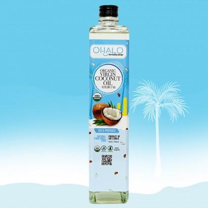 OHALO ORGANIC VIRGIN COCONUT OIL 有机椰子油 (750ML) 