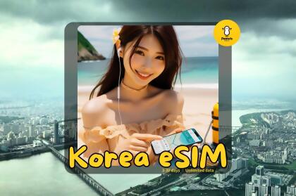 韓國 eSIM 網卡｜小資型｜電子郵件寄送｜限時優惠 