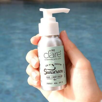Claire Organics Sunscreen Face and Body Cream 