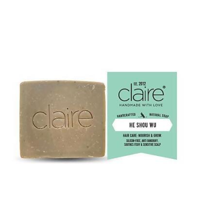 Claire Organics He Shou Wu Hair Care Handmade Shampoo Bar 