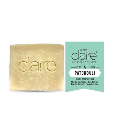 Claire Organics Patchouli Herbal Handmade Soap 