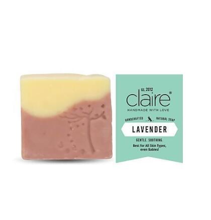 Claire Organics Lavender Calming Handmade Soap 