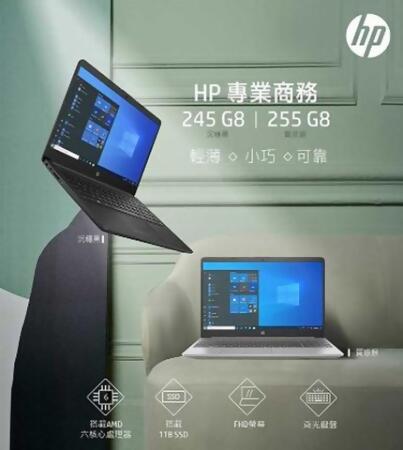 HP 惠普 255 G8 15.6吋 商務筆電 銀色 NBHP5R8Q5PA - 