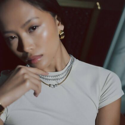 KENNEDY – Classic Stone Link Necklace