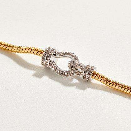 KENNEDY – Classic Stone Link Necklace