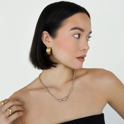 KENNEDY – Classic Stone Link Necklace