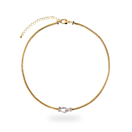 KENNEDY – Classic Stone Link Necklace