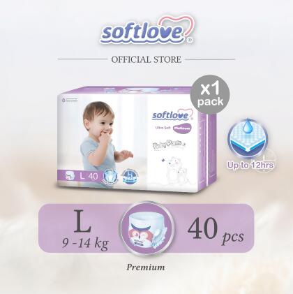 SoftLove | Platinum | baby Diaper (PANTS) L size - 1 pack 