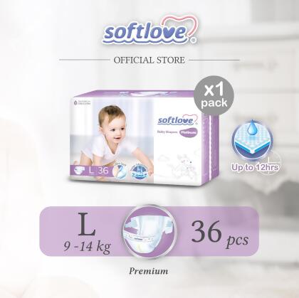 SoftLove | Platinum | baby Diaper (TAPE) L size - 1 pack 
