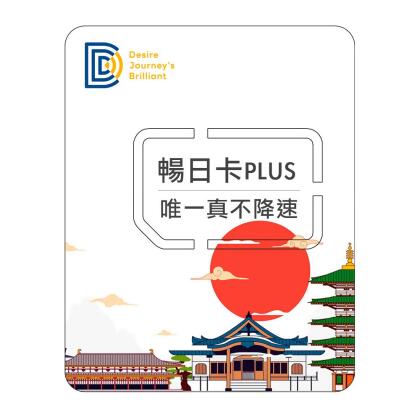 〈DJB 暢日卡PLUS〉日本實體網卡 無限流量吃到飽超高網速不降速（三大電信商資源共享）/ 多種規格 