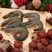 買一送一強檔活動~新鮮Q彈鮮凍白蝦買一盒送一盒~超值活動~