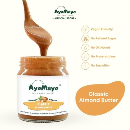 AyoMayo Classic Almond Butter (Smooth) 