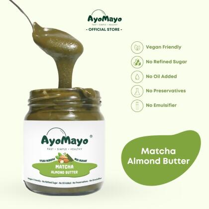 AyoMayo Matcha Almond Butter (Smooth) 