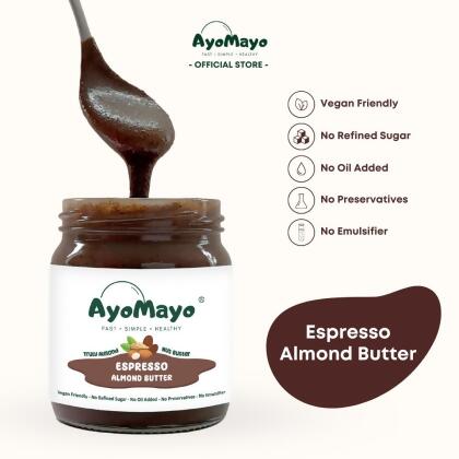 AyoMayo Espresso Almond Butter (Smooth) 