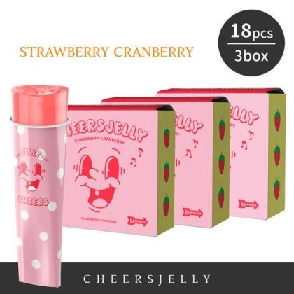 CheersJelly举杯低卡蒟蒻冻【草莓蔓越莓3盒】 