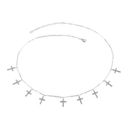 KOURTNEY &ndash; Nine Cross Necklace alternate image