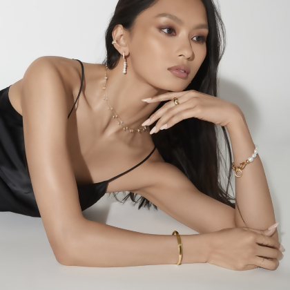 ELLIS &ndash; Micro Pearl Link Chain alternate image